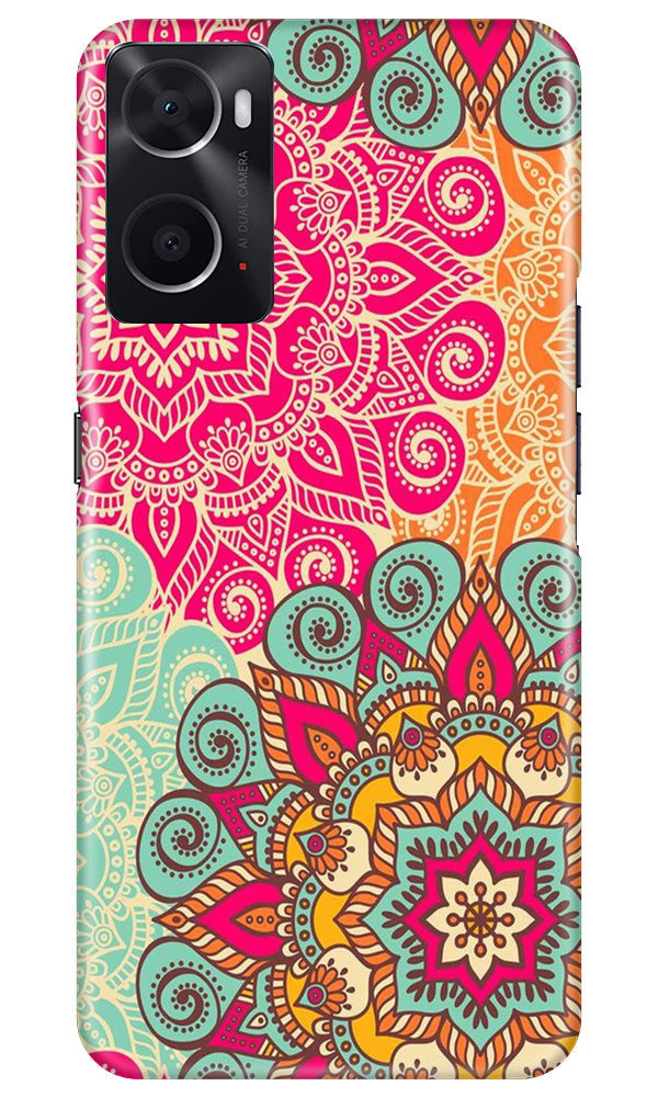 Rangoli art Mobile Back Case for Oppo A96 (Design - 6) Rangoli art Case for Oppo A96