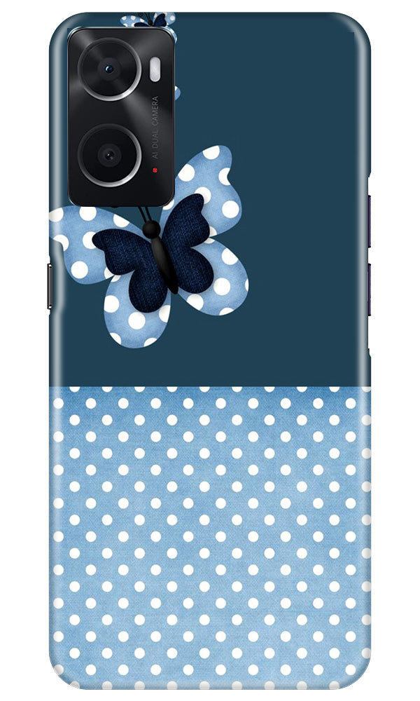 White dots Butterfly Mobile Back Case for Oppo A76 (Design - 31) White dots Butterfly Case for Oppo A76