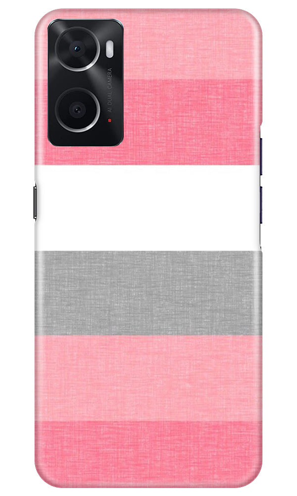 Pink white pattern Mobile Back Case for Oppo A76 (Design - 55) Pink white pattern Case for Oppo A76