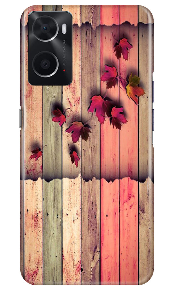Wooden look2 Mobile Back Case for Oppo A96 (Design - 56) Wooden look2 Case for Oppo A96