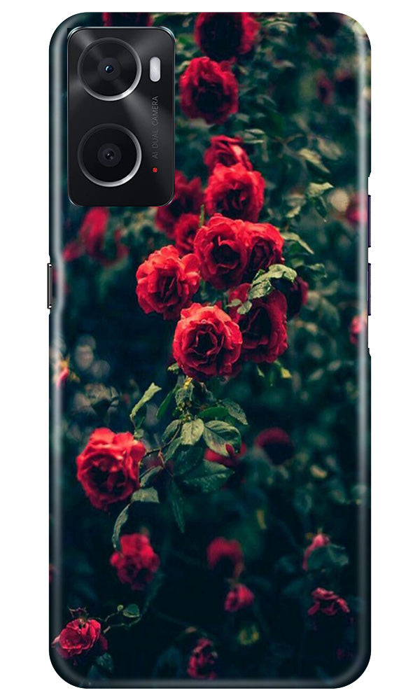 Red Rose Mobile Back Case for Oppo A96 (Design - 66) Red Rose Case for Oppo A96