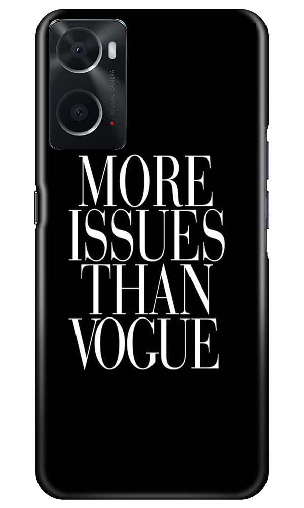 More Issues than Vague Mobile Back Case for Oppo A76 (Design - 74) More Issues than Vague Case for Oppo A76