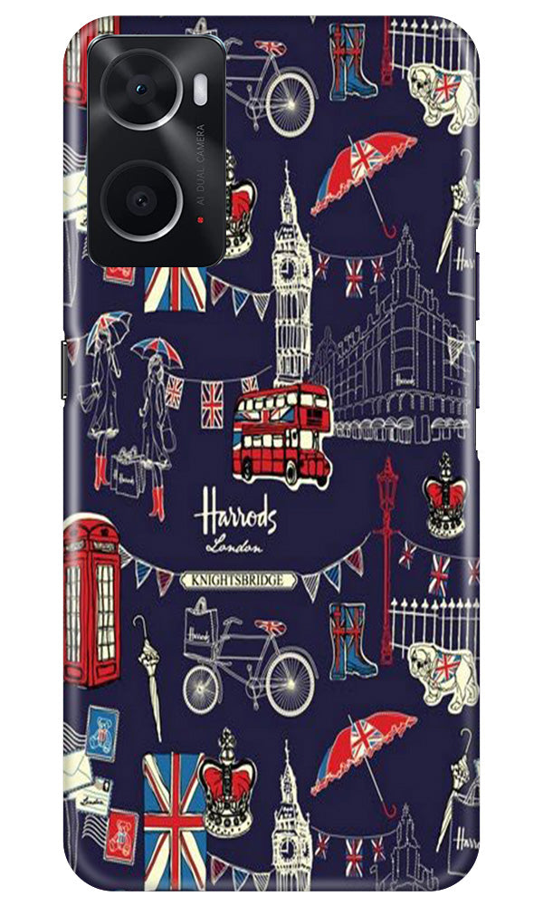 Love London Mobile Back Case for Oppo A96 (Design - 75) Love London Case for Oppo A96