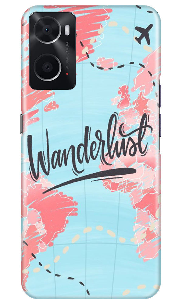 Wonderlust Travel Mobile Back Case for Oppo A96 (Design - 192) Wonderlust Travel Case for Oppo A96 (Design No. 192)