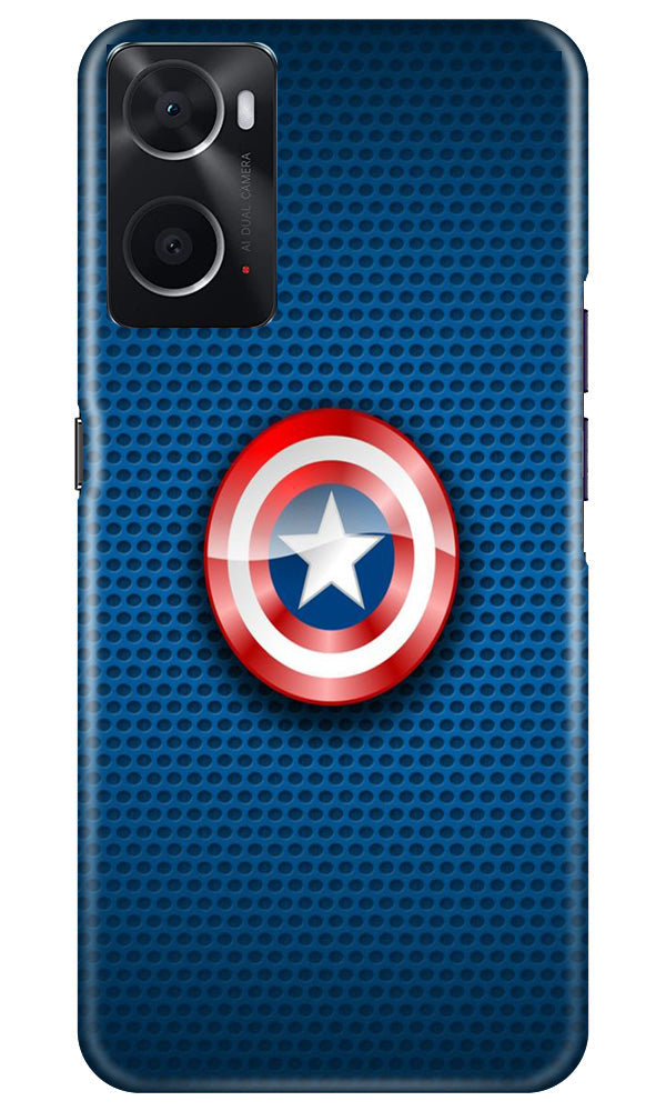 Captain America Shield Mobile Back Case for Oppo A96 (Design - 222) Captain America Shield Case for Oppo A96 (Design No. 222)