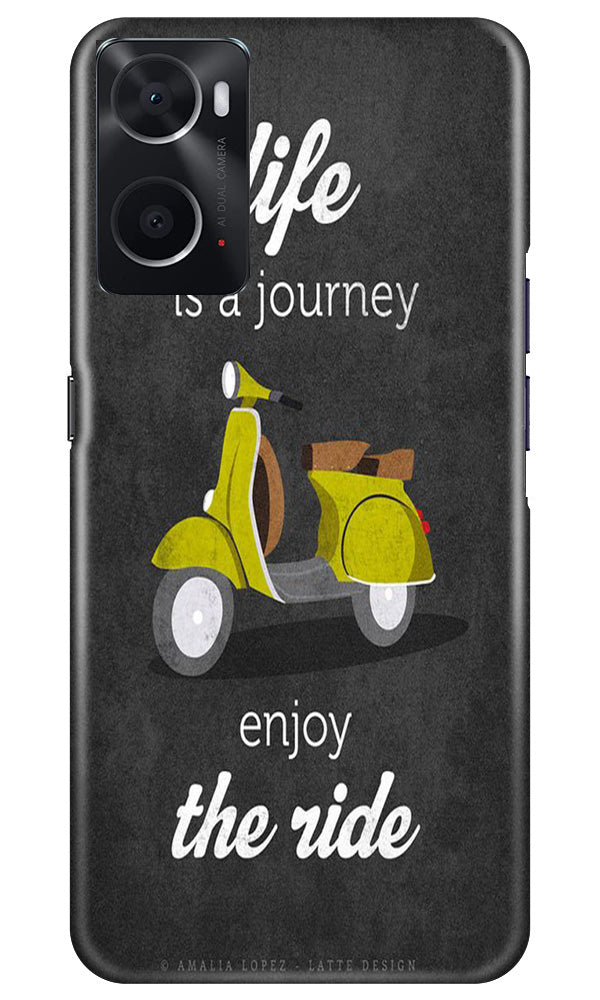 Life is a Journey Mobile Back Case for Oppo A96 (Design - 230) Life is a Journey Case for Oppo A96 (Design No. 230)