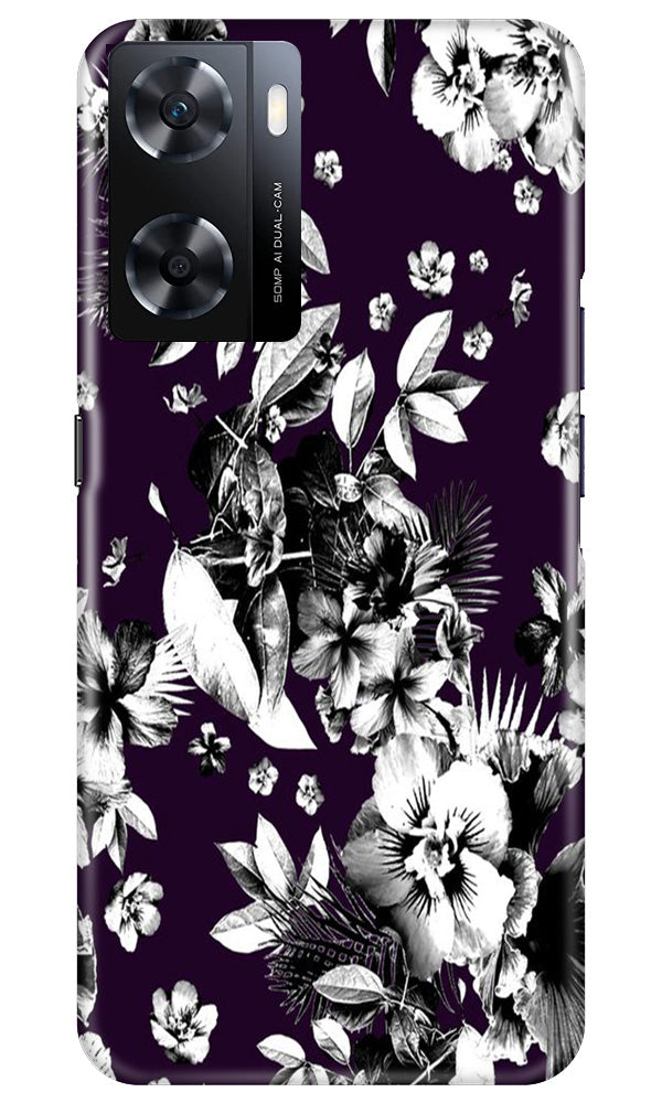 white flowers Mobile Back Case for Oppo A77s (Design - 7) white flowers Case for Oppo A77s
