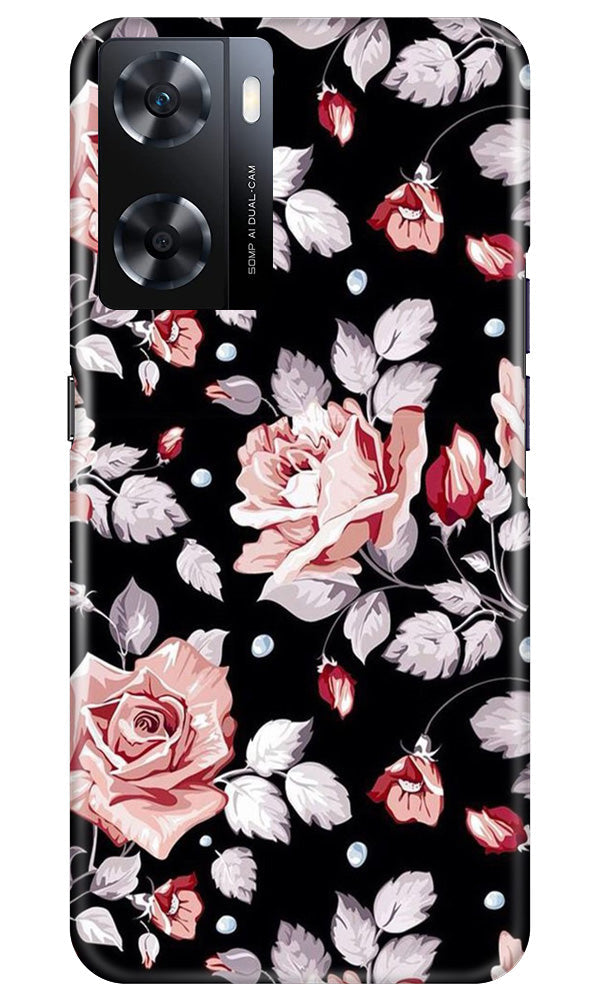 Pink rose Mobile Back Case for Oppo A77s (Design - 12) Pink rose Case for Oppo A77s