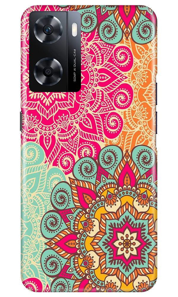 Rangoli art2 Mobile Back Case for Oppo A77s (Design - 29) Rangoli art2 Case for Oppo A77s