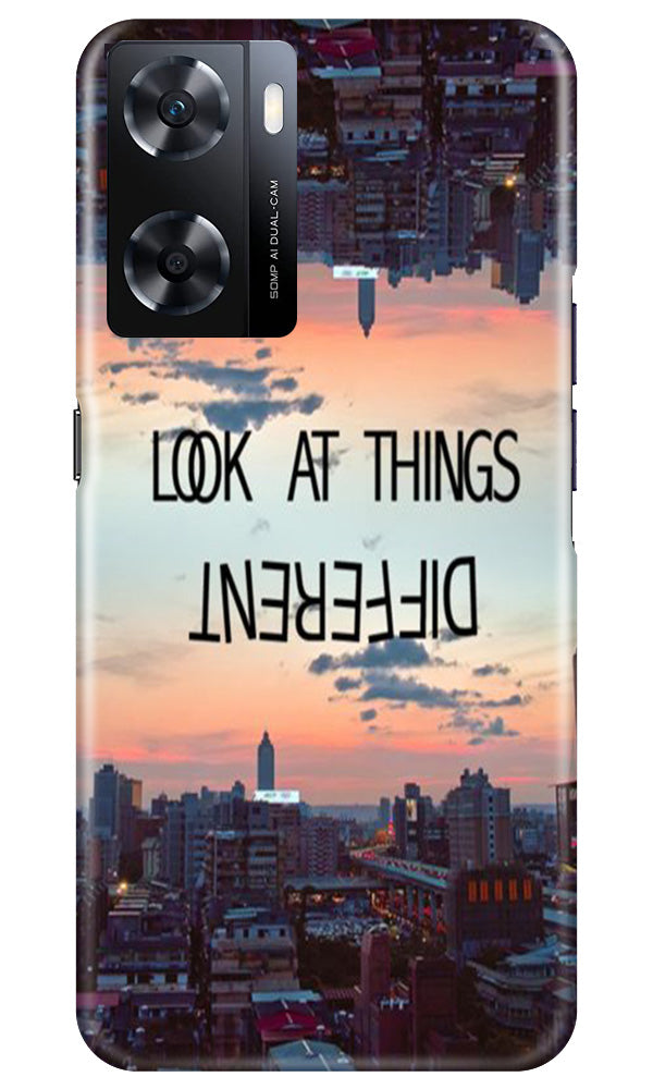 Look at things different Mobile Back Case for Oppo A77s (Design - 99) Look at things different Case for Oppo A77s