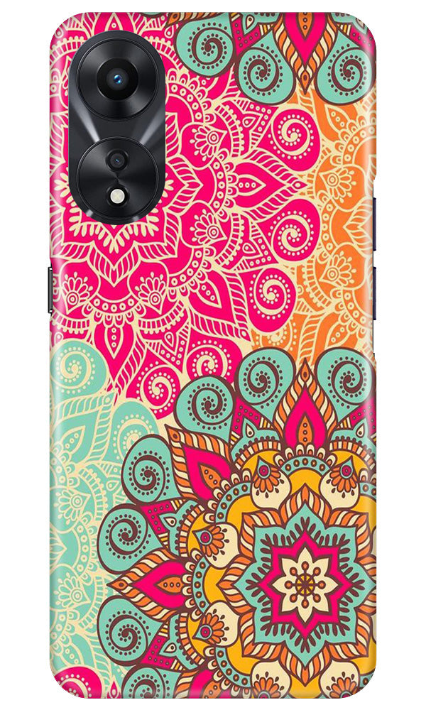 Rangoli art2 Mobile Back Case for Oppo A78 5G (Design - 29) Rangoli art2 Case for Oppo A78 5G