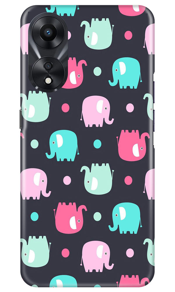 Elephant Baground Mobile Back Case for Oppo A78 5G (Design - 44) Elephant Baground Case for Oppo A78 5G