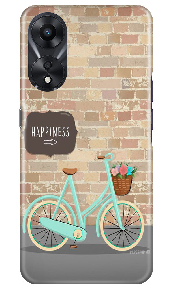 Happiness Mobile Back Case for Oppo A78 5G (Design - 53) Happiness Case for Oppo A78 5G