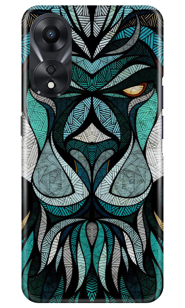 Lion Mobile Back Case for Oppo A78 5G (Design - 97) Lion Case for Oppo A78 5G