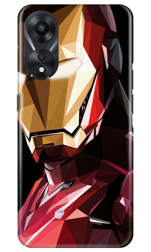 Iron Man Superhero Mobile Back Case for Oppo A78 5G (Design - 122) Iron Man Superhero Case for Oppo A78 5G (Design - 122)