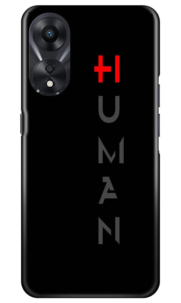 Human Mobile Back Case for Oppo A78 5G (Design - 141) Human Case for Oppo A78 5G (Design - 141)