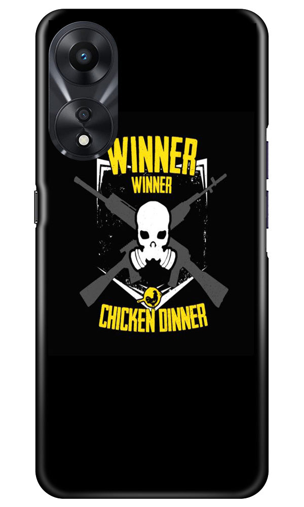 Winner Winner Chicken Dinner Mobile Back Case for Oppo A78 5G (Design - 147) Winner Winner Chicken Dinner Case for Oppo A78 5G (Design - 147)