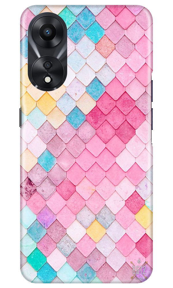 Pink Pattern Mobile Back Case for Oppo A78 5G (Design - 184) Pink Pattern Case for Oppo A78 5G (Design No. 184)