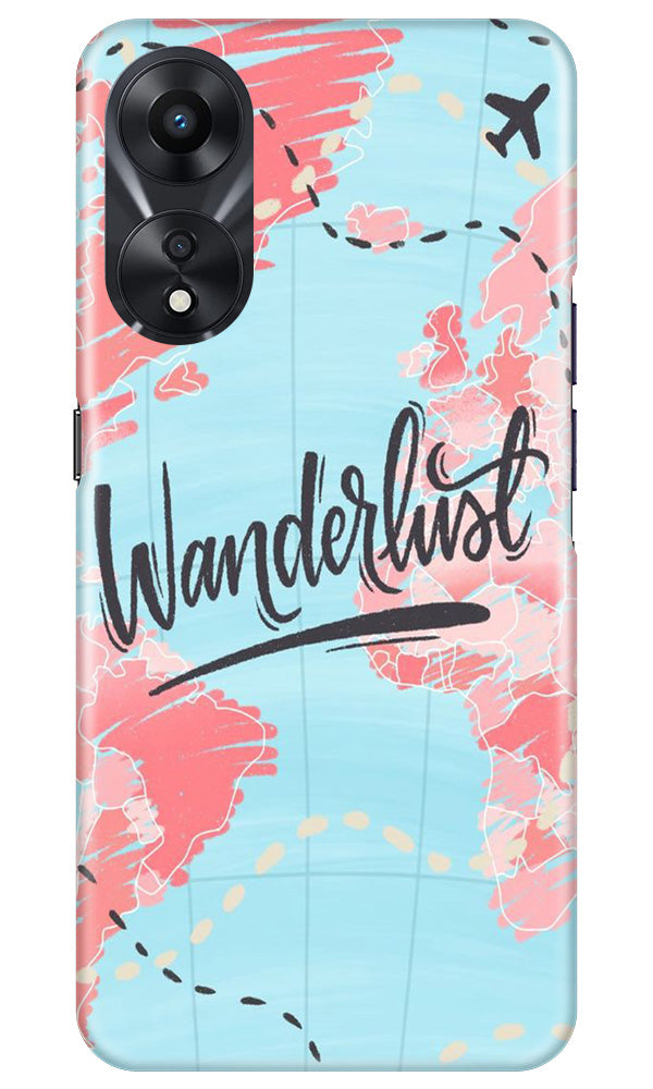 Wonderlust Travel Mobile Back Case for Oppo A78 5G (Design - 192) Wonderlust Travel Case for Oppo A78 5G (Design No. 192)