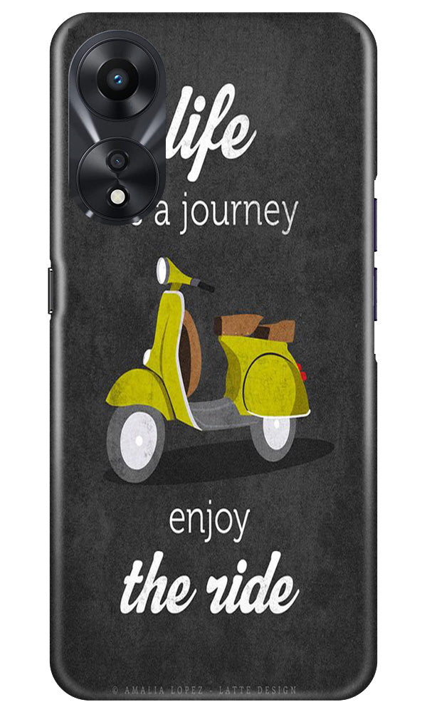 Life is a Journey Mobile Back Case for Oppo A78 5G (Design - 230) Life is a Journey Case for Oppo A78 5G (Design No. 230)