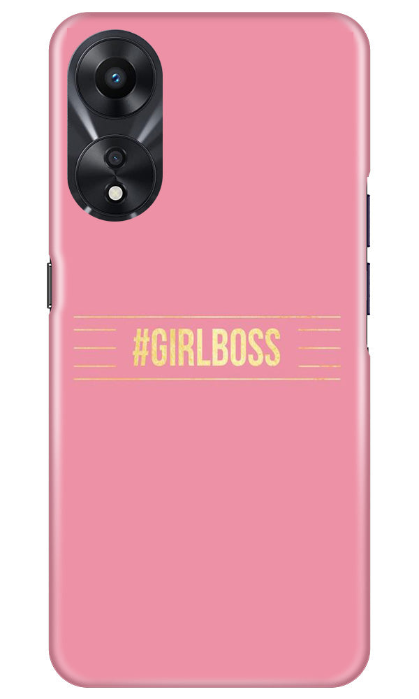 Girl Boss Pink Mobile Back Case for Oppo A78 5G (Design - 232) Girl Boss Pink Case for Oppo A78 5G (Design No. 232)