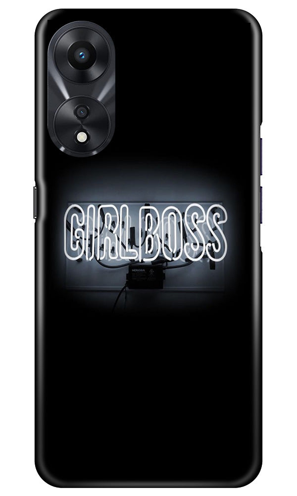 Girl Boss Black Mobile Back Case for Oppo A78 5G (Design - 237) Girl Boss Black Case for Oppo A78 5G (Design No. 237)