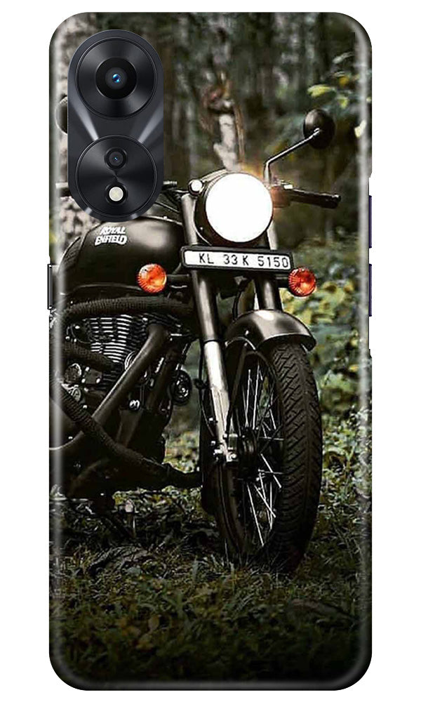 Royal Enfield Mobile Back Case for Oppo A78 5G (Design - 343)