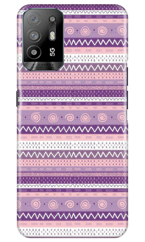 Zigzag line pattern3 Mobile Back Case for Oppo A94 (Design - 11) Zigzag line pattern3 Case for Oppo A94