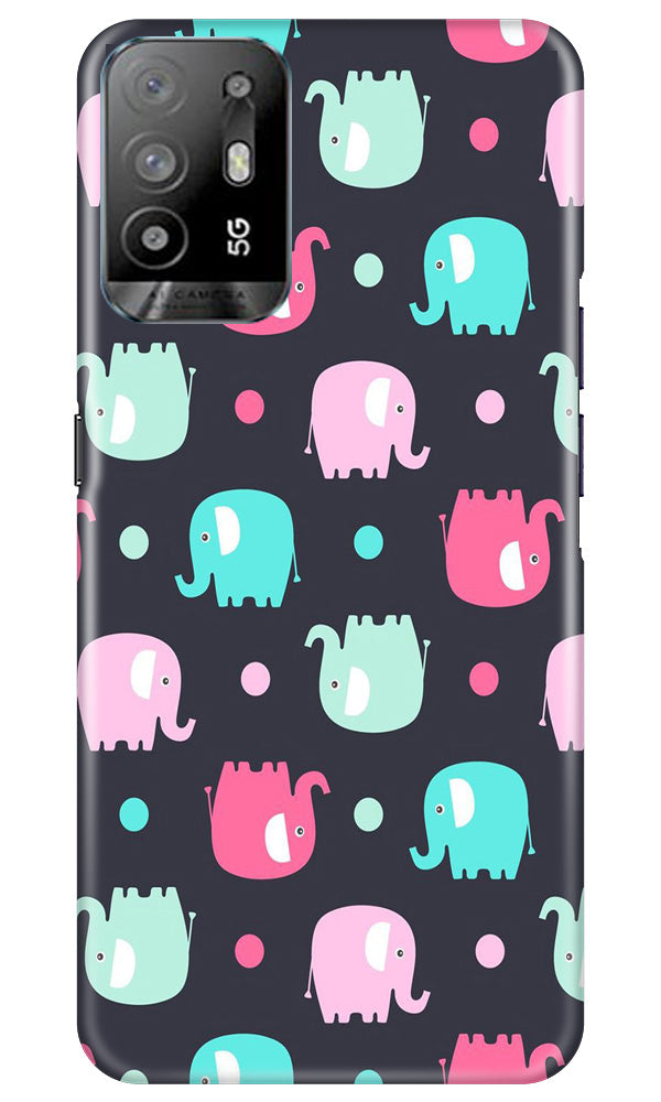 Elephant Baground Mobile Back Case for Oppo A94 (Design - 44) Elephant Baground Case for Oppo A94