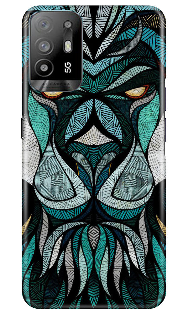 Lion Mobile Back Case for Oppo A94 (Design - 97) Lion Case for Oppo A94