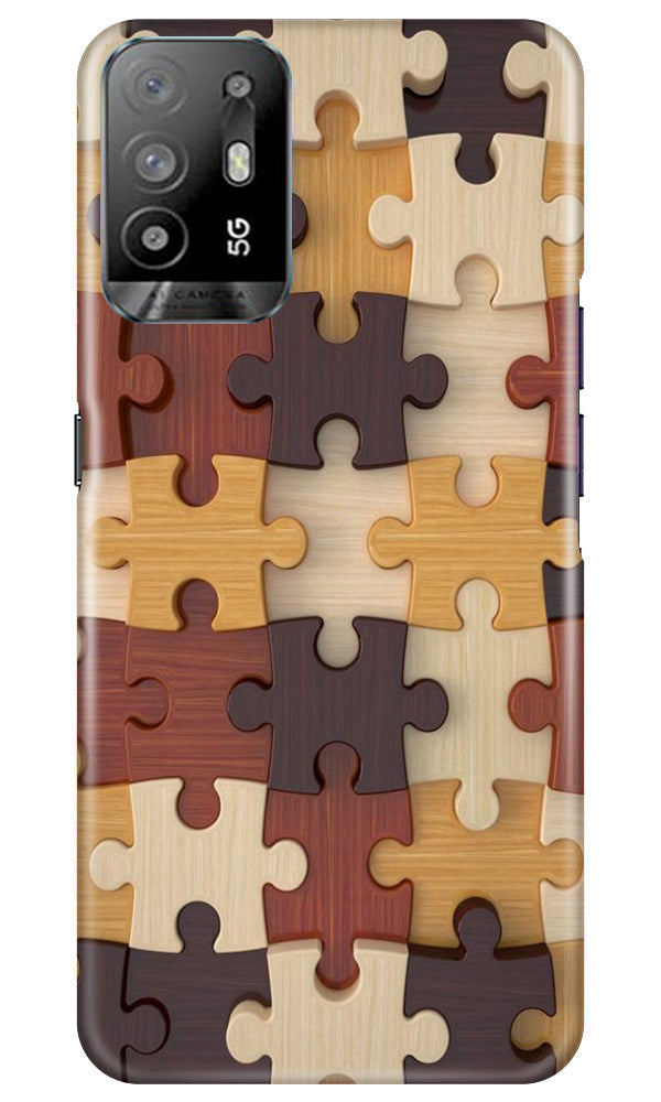 Puzzle Pattern Mobile Back Case for Oppo A94 (Design - 186) Puzzle Pattern Case for Oppo A94 (Design No. 186)