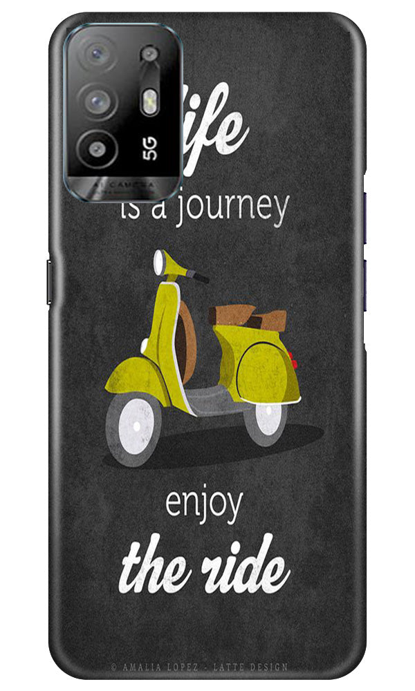 Life is a Journey Mobile Back Case for Oppo A94 (Design - 230) Life is a Journey Case for Oppo A94 (Design No. 230)
