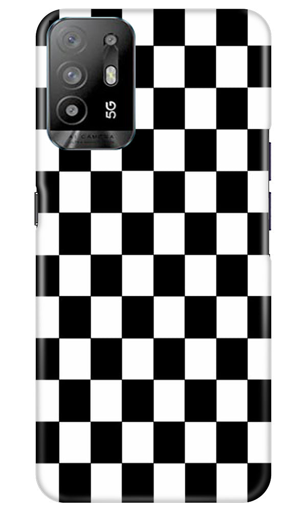 Black White Boxes Mobile Back Case for Oppo A94 (Design - 331) Black White Boxes Mobile Back Case for Oppo A94 (Design - 331)