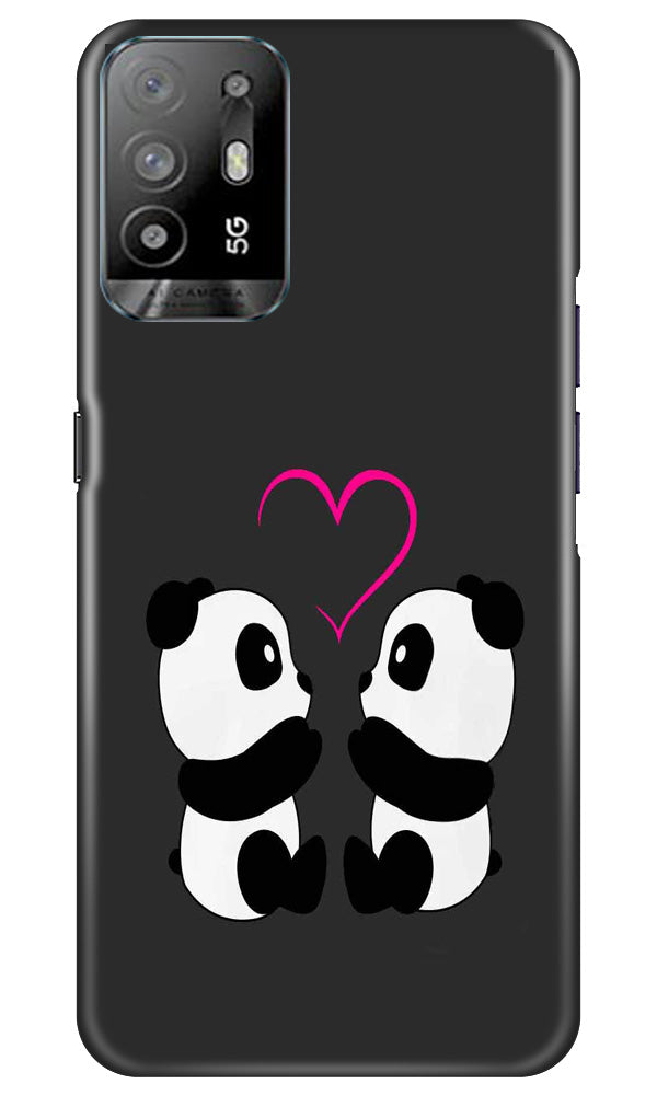 Panda Love Mobile Back Case for Oppo A94 (Design - 355) Panda Love Mobile Back Case for Oppo A94 (Design - 355)