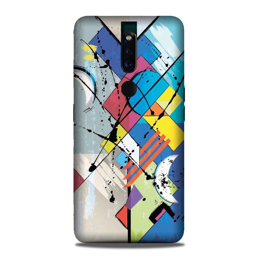 Modern Art Mobile Back Case for Oppo F11 Pro (Design - 235) Modern Art Case for Oppo F11 Pro (Design No. 235)