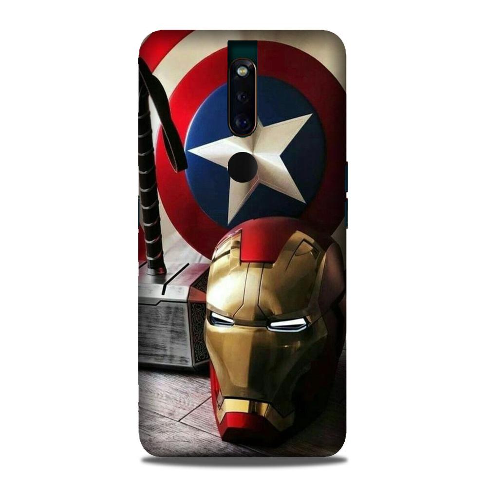 Ironman Captain America Mobile Back Case for Oppo F11 Pro (Design - 254) Ironman Captain America Case for Oppo F11 Pro (Design No. 254)