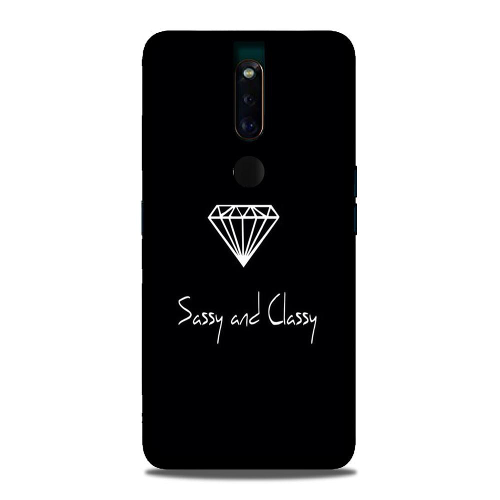 Sassy and Classy Mobile Back Case for Oppo F11 Pro (Design - 264) Sassy and Classy Case for Oppo F11 Pro (Design No. 264)