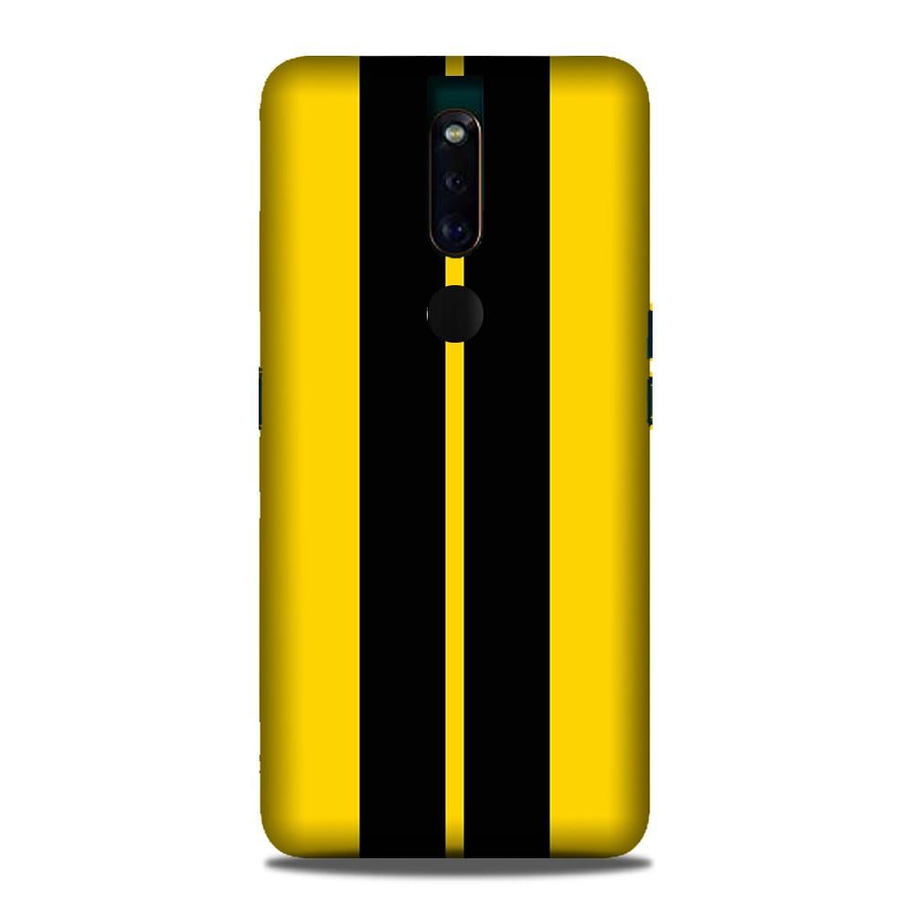 Black Yellow Pattern Mobile Back Case for Oppo F11 Pro (Design - 377) Black Yellow Pattern Mobile Back Case for Oppo F11 Pro (Design - 377)
