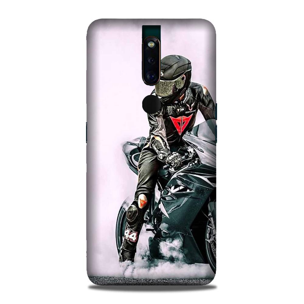 Biker Mobile Back Case for Oppo F11 Pro (Design - 383) Biker Mobile Back Case for Oppo F11 Pro (Design - 383)