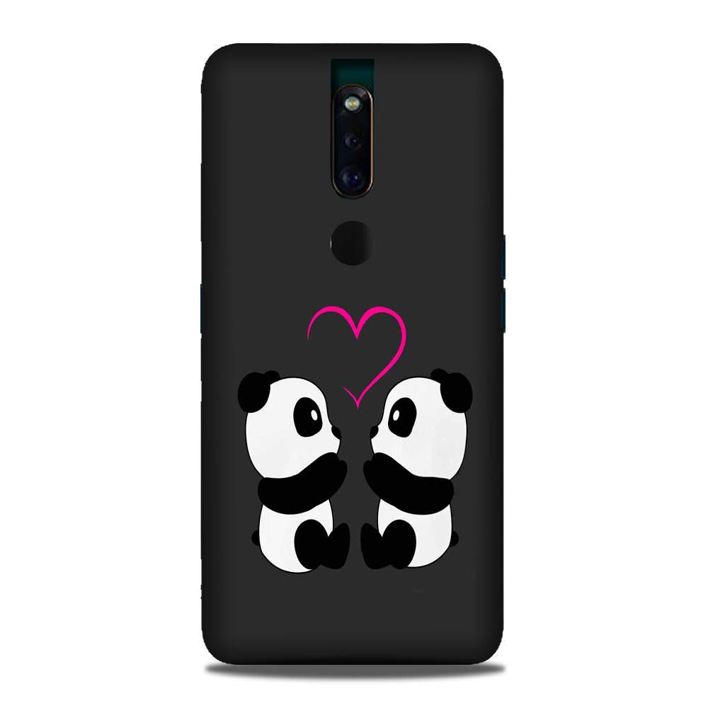 Panda Love Mobile Back Case for Oppo F11 Pro (Design - 398) Panda Love Mobile Back Case for Oppo F11 Pro (Design - 398)