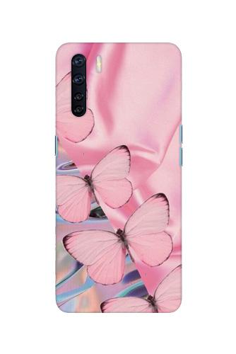 Butterflies Mobile Back Case for Oppo F15 (Design - 26) Butterflies Case for Oppo F15