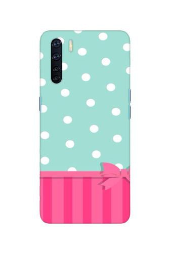 Gift Wrap Mobile Back Case for Oppo F15 (Design - 30) Gift Wrap Case for Oppo F15