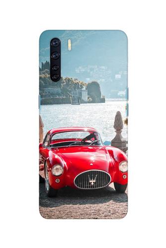 Vintage Car Mobile Back Case for Oppo F15 (Design - 51) Vintage Car Case for Oppo F15