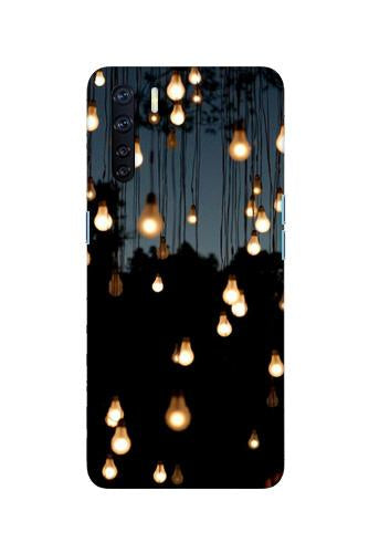 Party Bulb Mobile Back Case for Oppo F15 (Design - 72) Party Bulb Case for Oppo F15