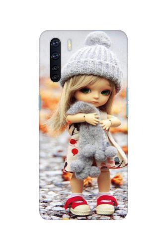 Cute Doll Mobile Back Case for Oppo F15 (Design - 93) Cute Doll Case for Oppo F15