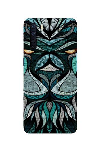 Lion Mobile Back Case for Oppo F15 (Design - 97) Lion Case for Oppo F15