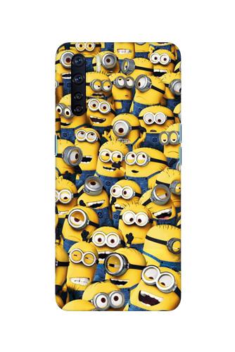 Minions Mobile Back Case for Oppo F15 (Design - 126) Minions Case for Oppo F15 (Design - 126)