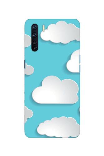 Clouds Mobile Back Case for Oppo F15 (Design - 210) Clouds Case for Oppo F15 (Design No. 210)