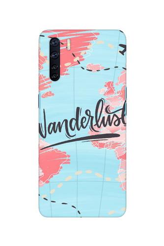 Wonderlust Travel Mobile Back Case for Oppo F15 (Design - 223) Wonderlust Travel Case for Oppo F15 (Design No. 223)