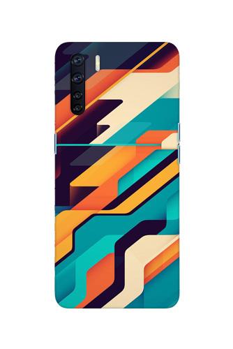 Modern Art Mobile Back Case for Oppo F15 (Design - 233) Modern Art Case for Oppo F15 (Design No. 233)